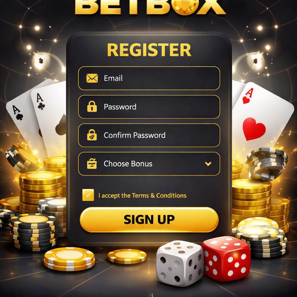BETBOX personal dashboard login on mobile for CABA Casino